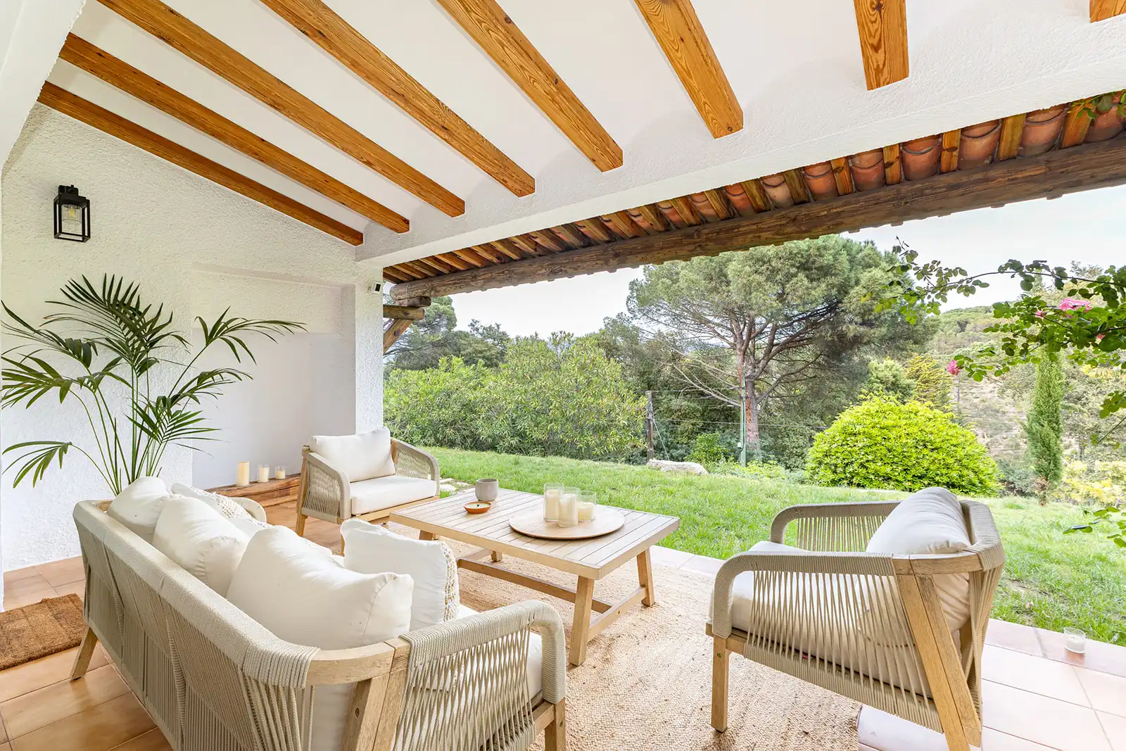 Terrassa de Casa o xalet en venda en Santa Cristina d'Aro amb Aire condicionat, Calefacció i Jardí privat