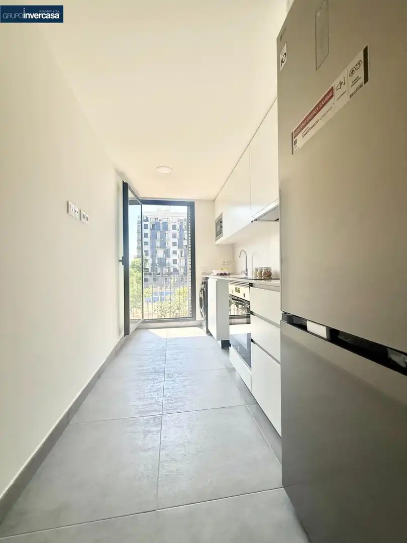 Küche von Wohnung zur Miete in Quart de Poblet mit Klimaanlage, Abstellraum und Möbliert