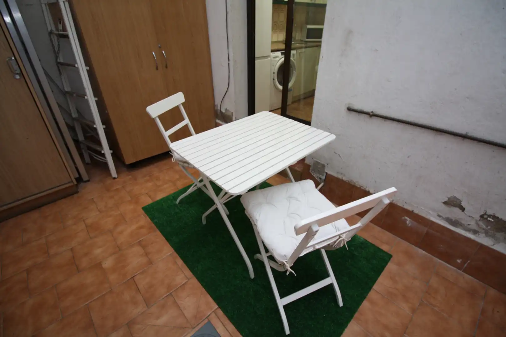 Terraza de Piso de alquiler en Valladolid con Amueblado, Lavadora y Microondas