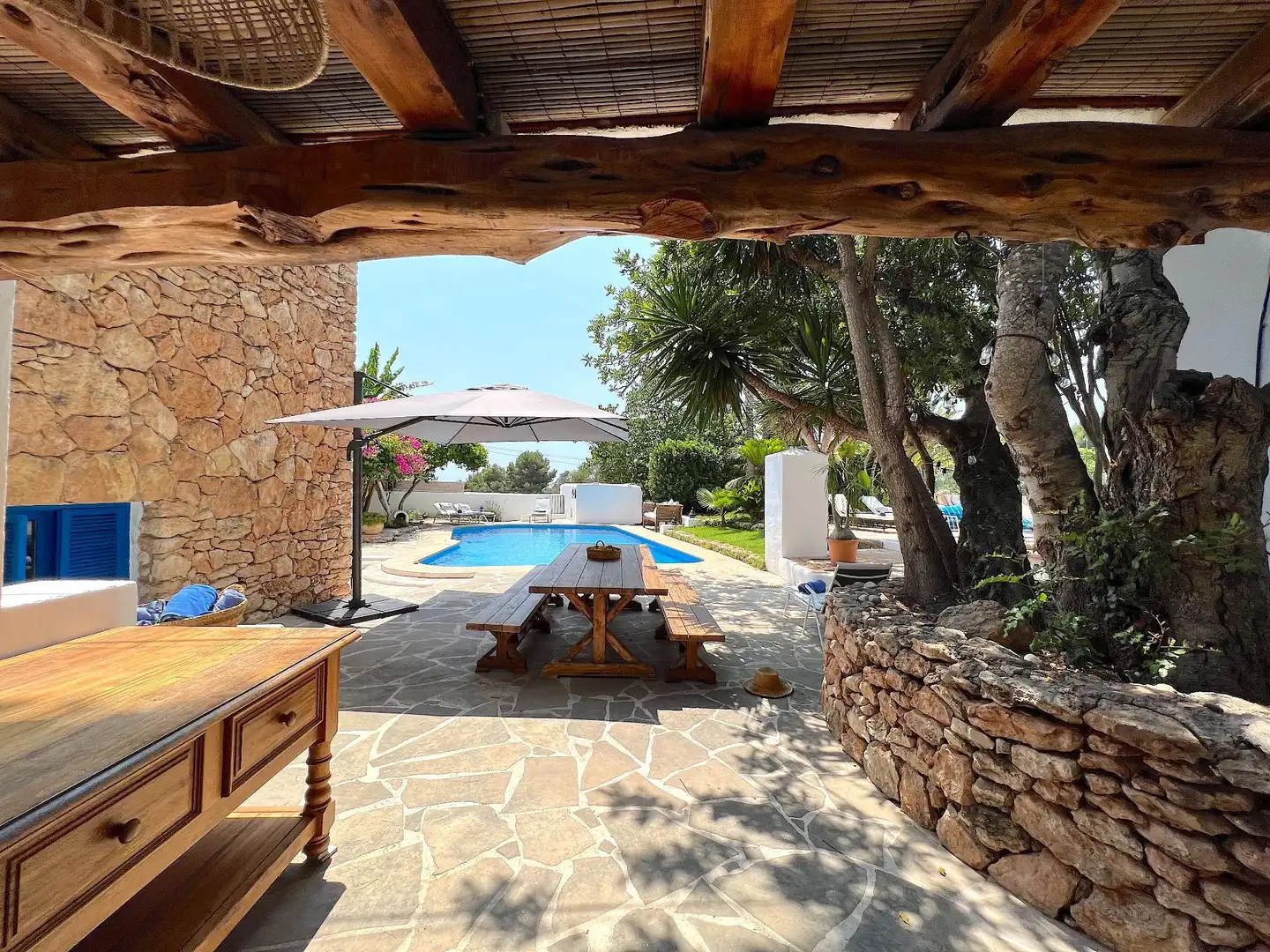 Terrace of Houses for sale in Sant Antoni de Portmany  with Air Conditioner, Heating and Private garden