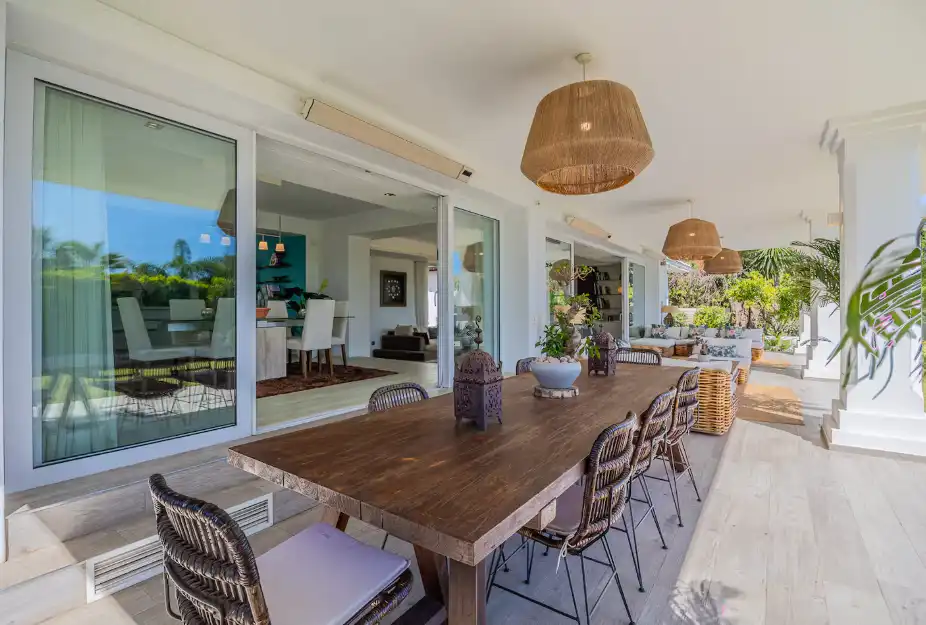 Terrassa de Casa o xalet de lloguer en Marbella amb Aire condicionat, Jardí privat i Terrassa