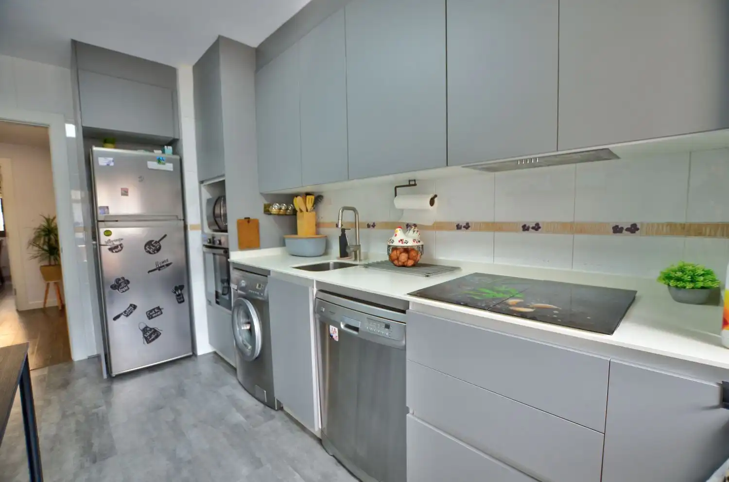 Cocina de Piso en venta en Oviedo  con Aire acondicionado, Calefacción y Jardín privado