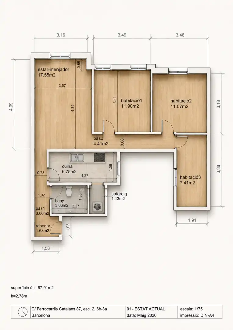 Piso en venta en Barcelona con Aire acondicionado