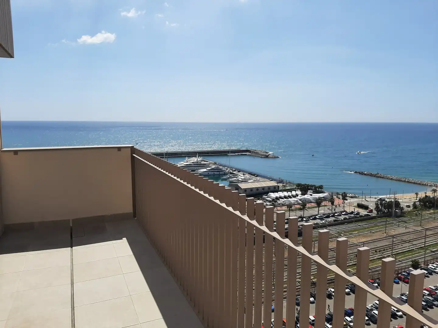 Terraza de Piso de alquiler en Mataró con Aire acondicionado, Calefacción y Parquet