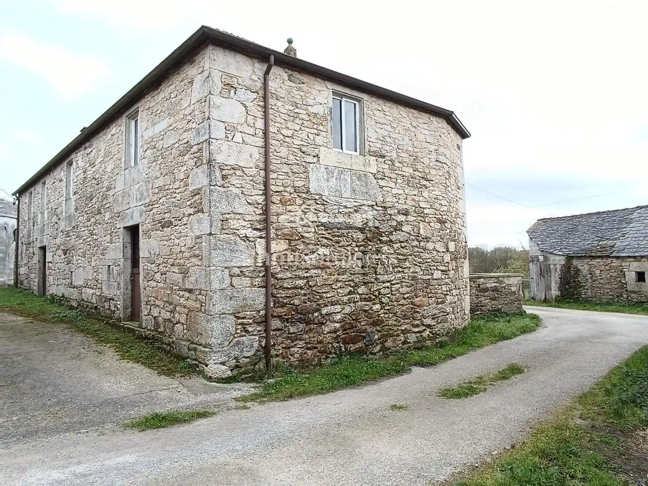 Vista exterior de Finca rústica en venta en Friol con Calefacción, Jardín privado y Terraza