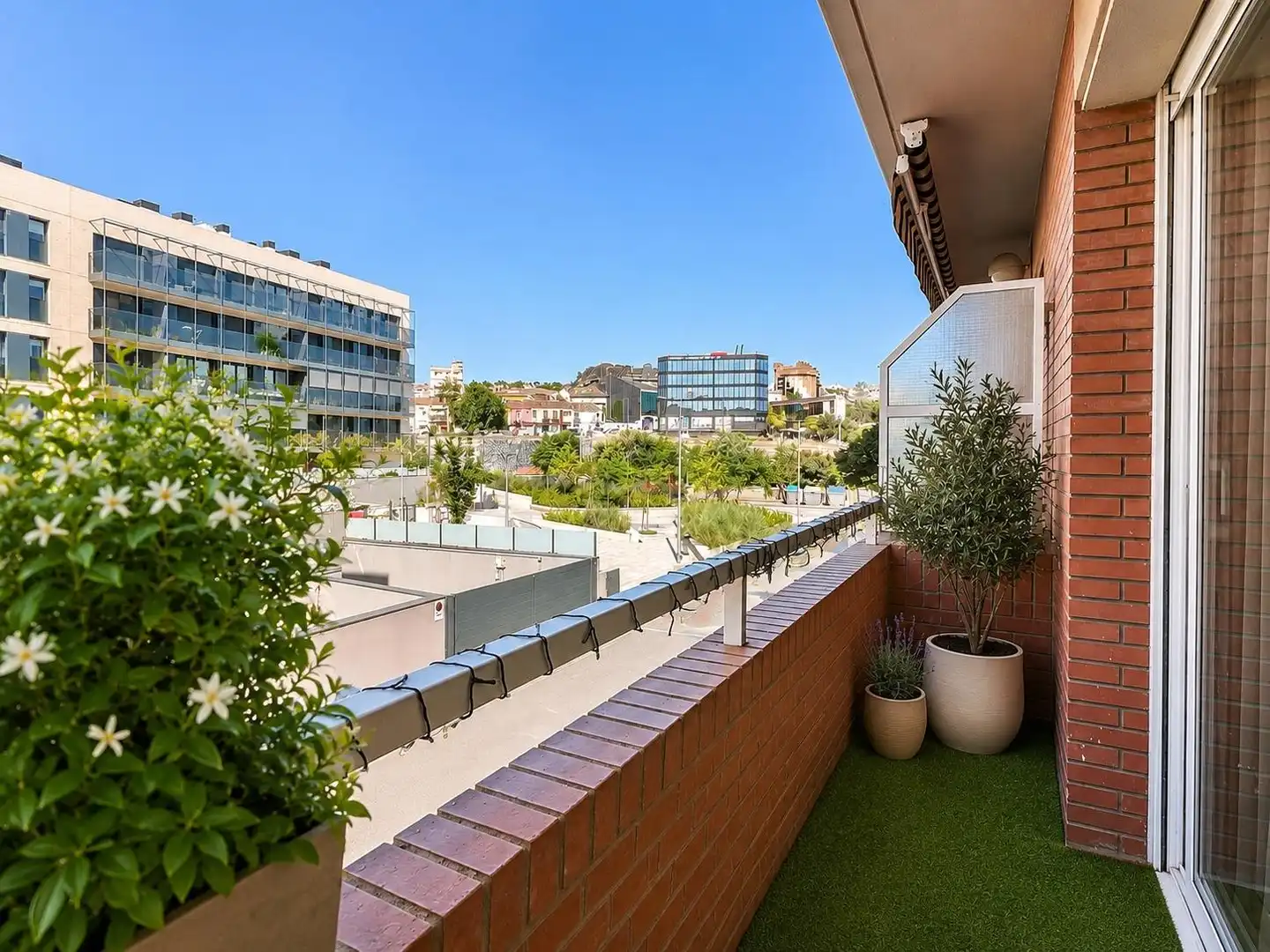 Terrasse von Wohnung zum Verkauf in Granollers mit Heizung und Parkett
