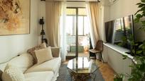 Sala d'estar de Àtic de lloguer en  Madrid Capital amb Aire condicionat, Calefacció i Parquet