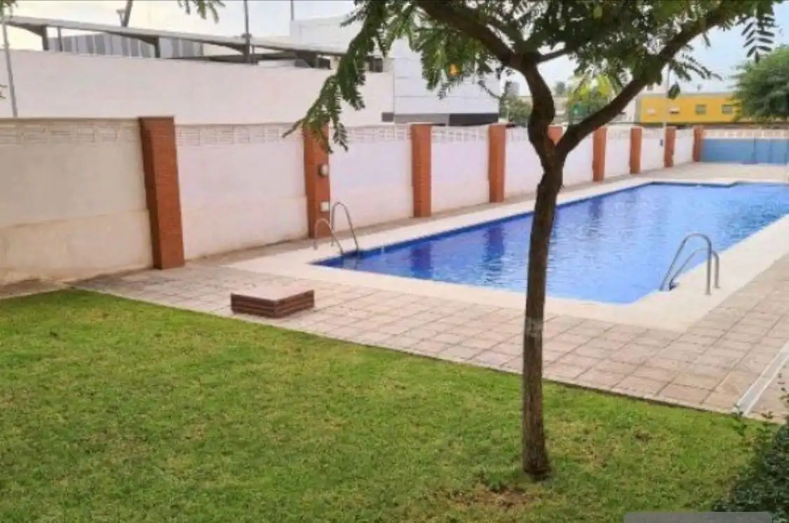 Swimming pool of Apartments for rent in Almería  with Air Conditioner, Heating and Furnished