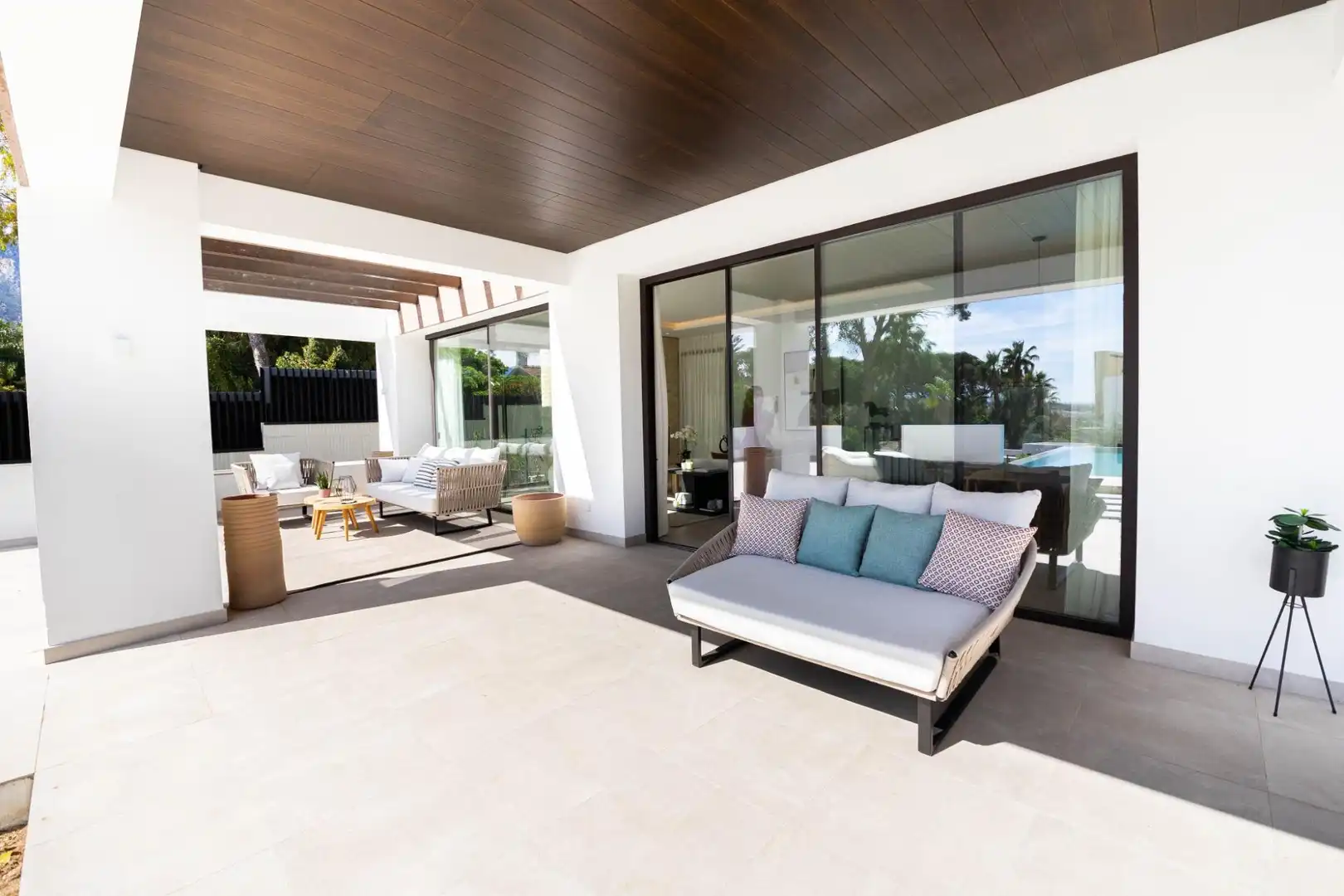 Terraza de Casa o chalet en venta en Marbella con Aire acondicionado, Jardín privado y Terraza