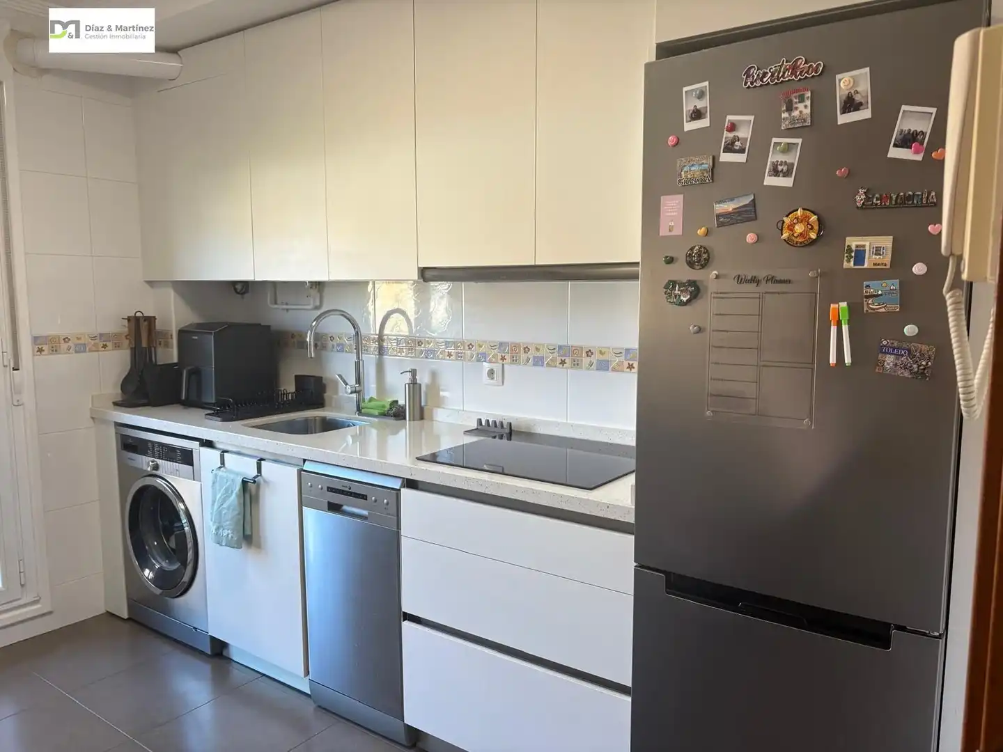 Cocina de Apartamento de alquiler en San Andrés del Rabanedo con Calefacción, Parquet y Trastero