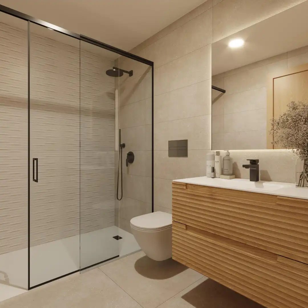 Bany de Apartament en venda en Alicante / Alacant amb Aire condicionat, Calefacció i Terrassa