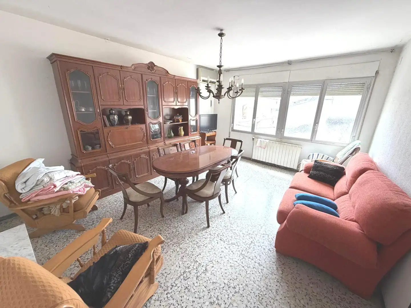 Sala d'estar de Casa o xalet en venda en Tamarite de Litera amb Calefacció, Jardí privat i Terrassa