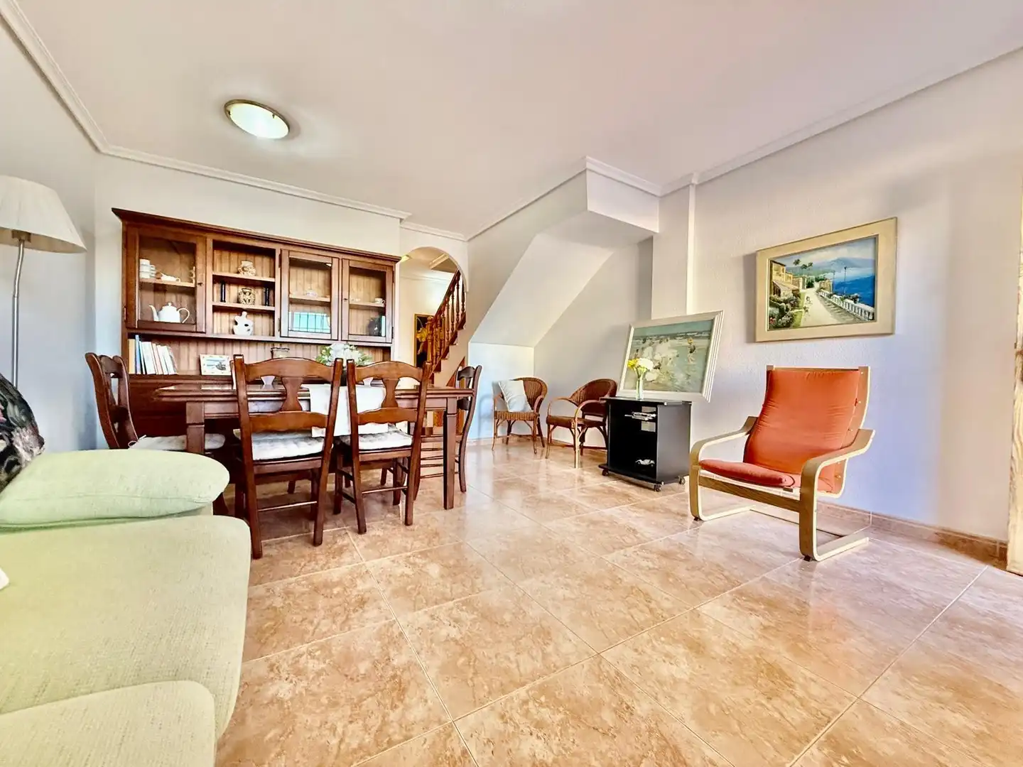 Sala de estar de Casa adosada en venta en Pilar de la Horadada con Aire acondicionado, Calefacción y Jardín privado