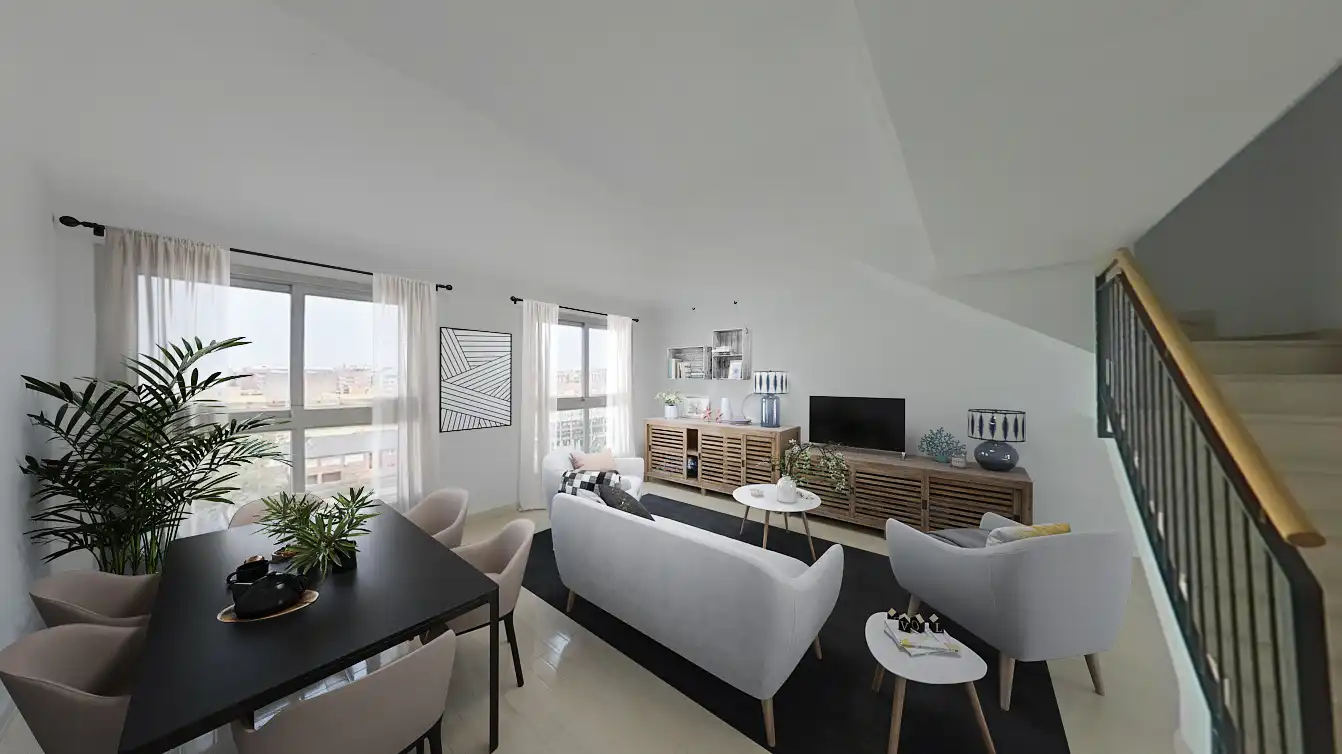 Sala de estar de Piso en venta en Alicante / Alacant con Aire acondicionado, Calefacción y Piscina