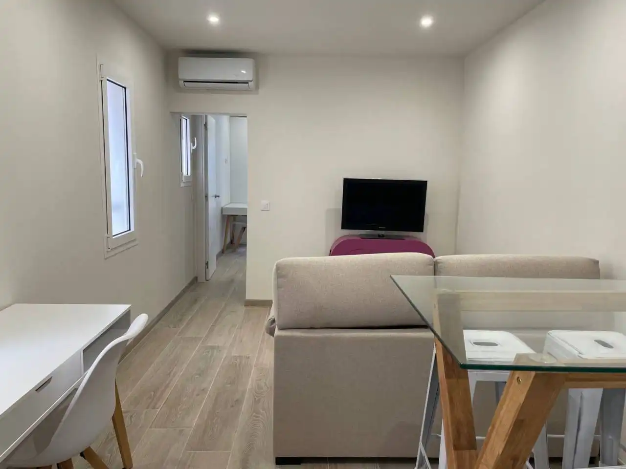 Living room of Houses for rent in Sa Pobla  with Air Conditioner, Terrace and Furnished