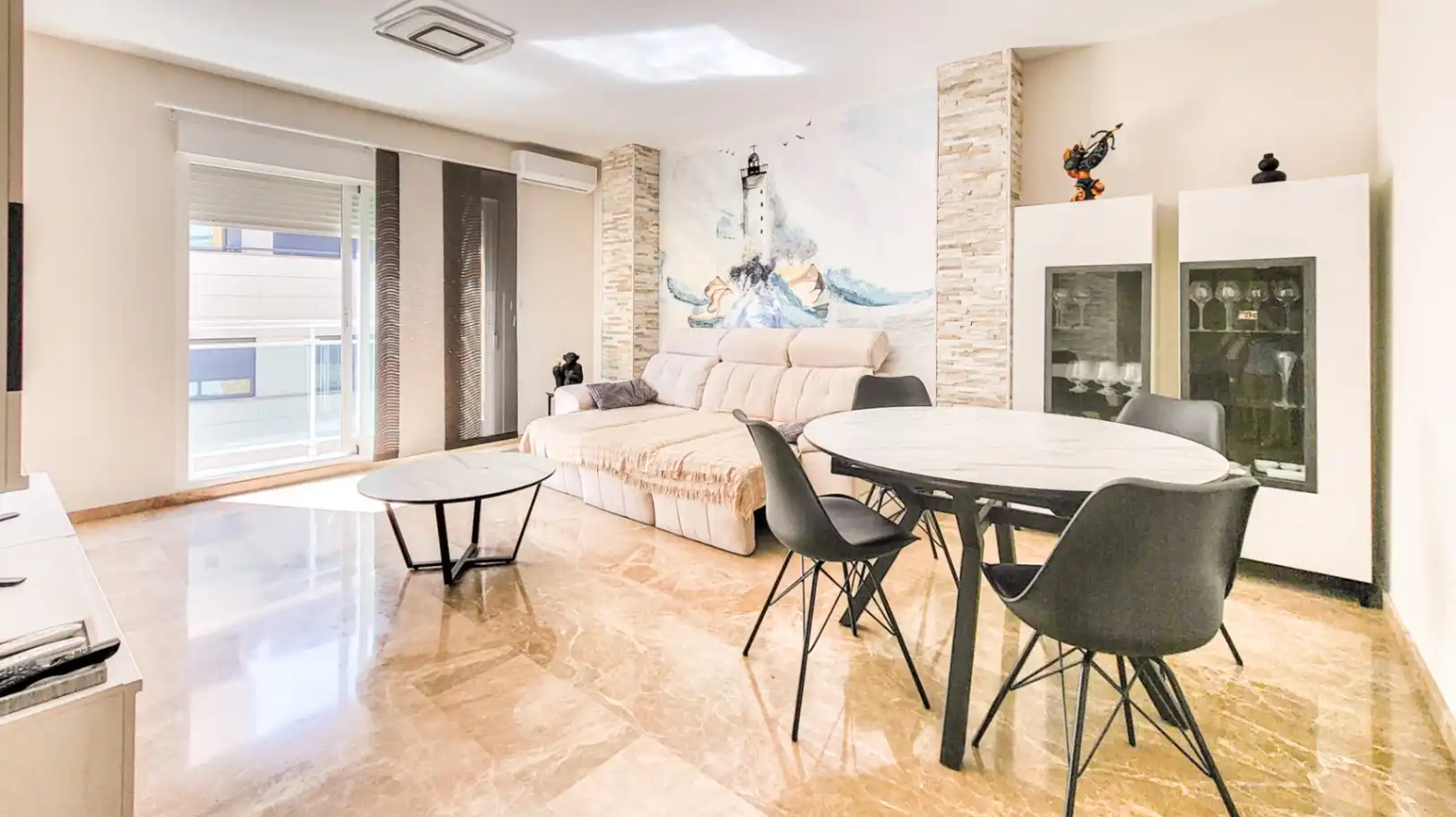 Sala d'estar de Pis en venda en Oliva amb Aire condicionat, Calefacció i Terrassa
