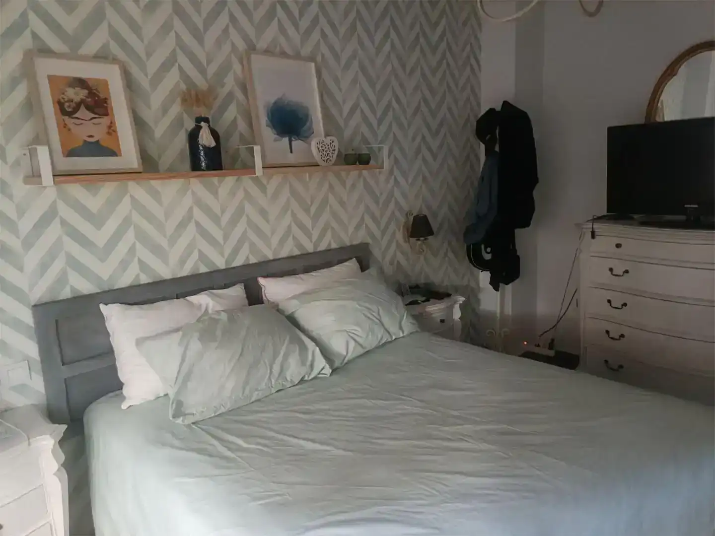 Bedroom of Flat for sale in Petrer  with Air Conditioner, Private garden and Storage room