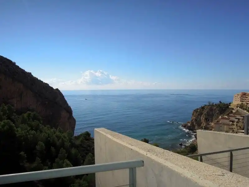Außenansicht von Maisonette zur Miete in Calpe / Calp mit Klimaanlage, Heizung und Terrasse