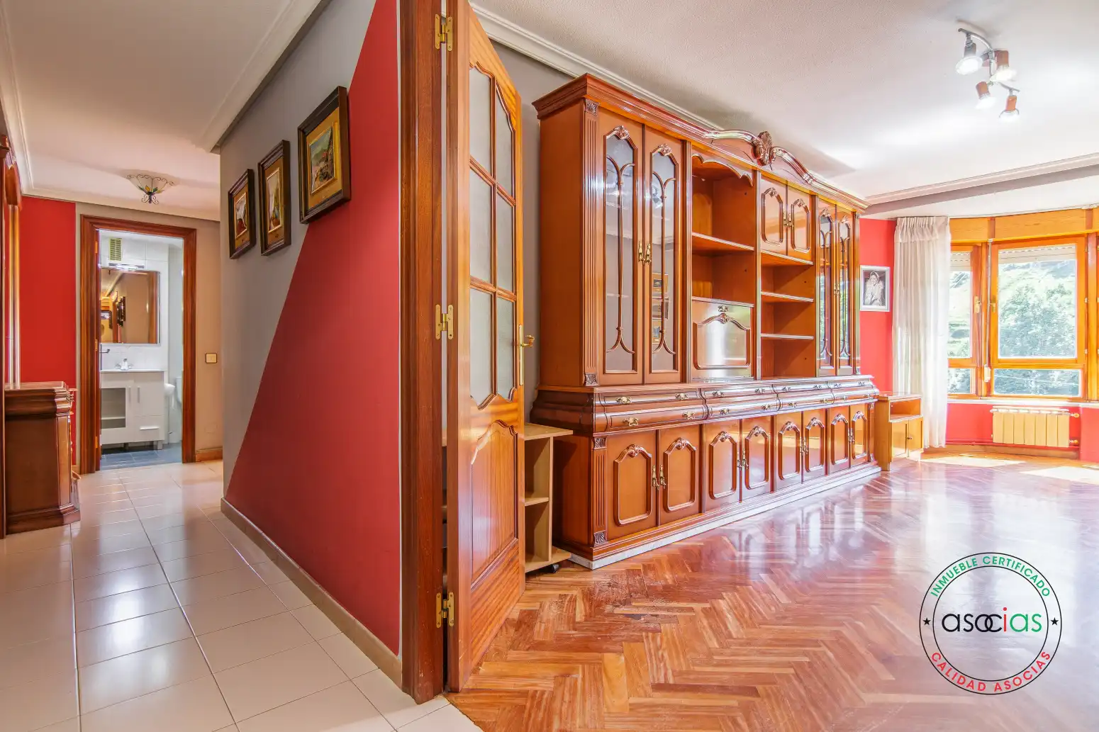 Living room of Flat for sale in Teverga  with Heating, Parquet flooring and Terrace
