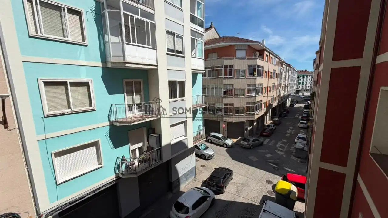 Exterior view of Flat for sale in Ourense Capital   with Heating, Furnished and Balcony