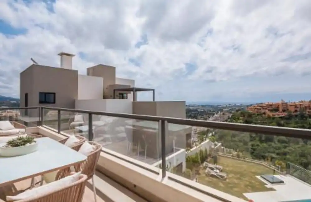 Terrace of Attic for rent in Marbella  with Air Conditioner, Terrace and Swimming Pool