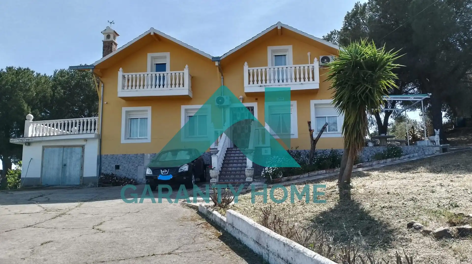 Vista exterior de Casa o chalet en venta en Casas de Miravete con Aire acondicionado, Calefacción y Jardín privado