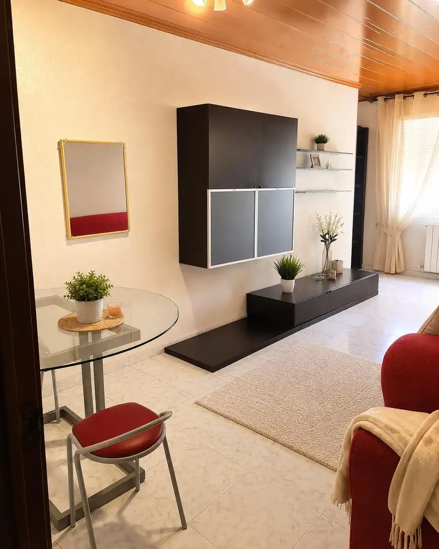 Living room of Flat for sale in Sant Joan de Vilatorrada  with Air Conditioner, Heating and Furnished