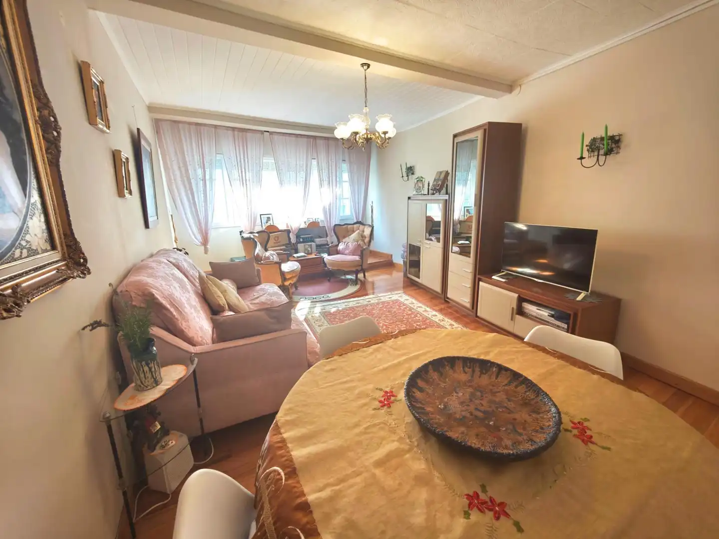 Sala de estar de Casa adosada en venta en Ortigueira con Trastero y Amueblado