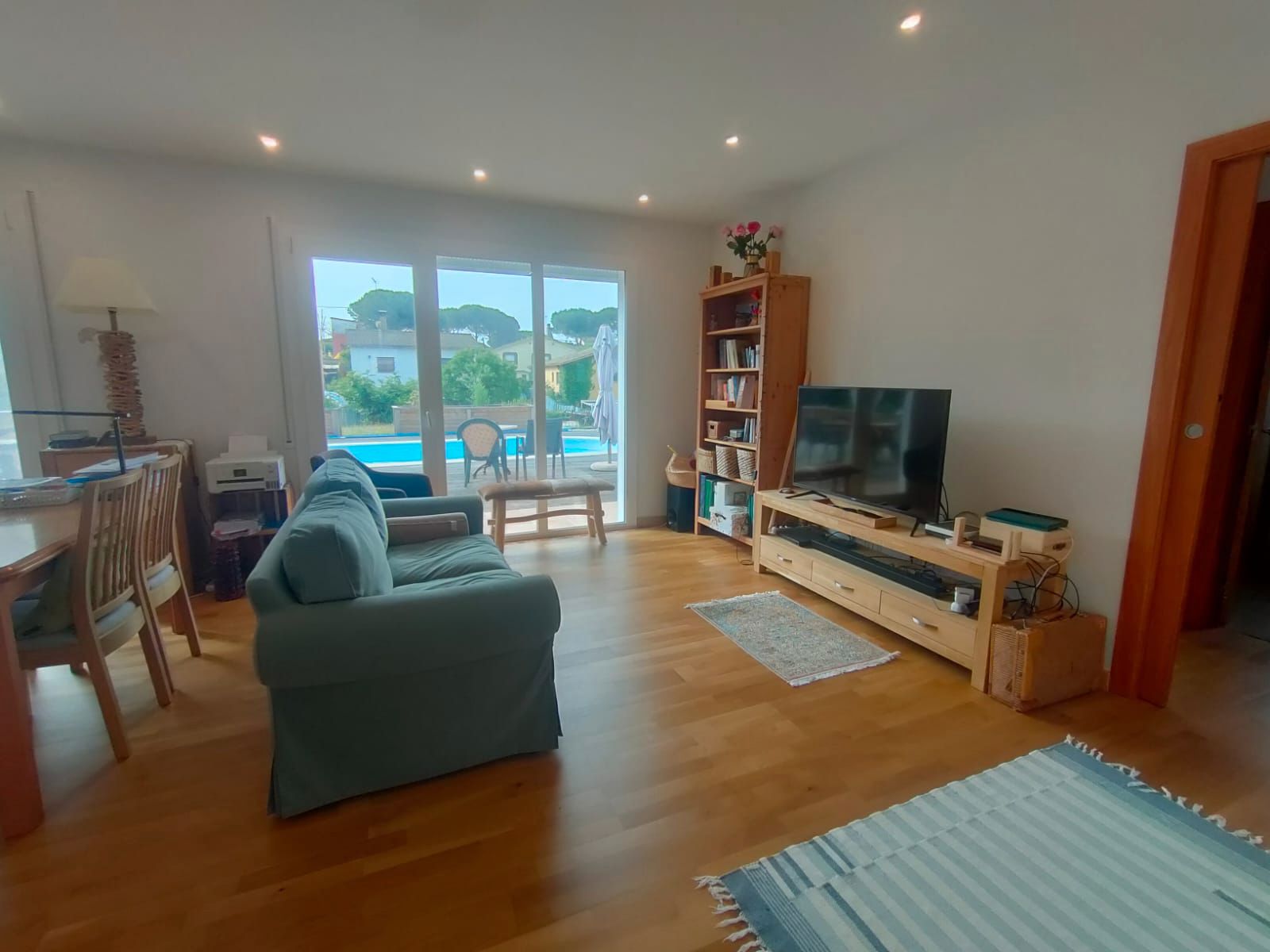 Sala d'estar de Casa o xalet en venda en Sils amb Calefacció, Jardí privat i Parquet