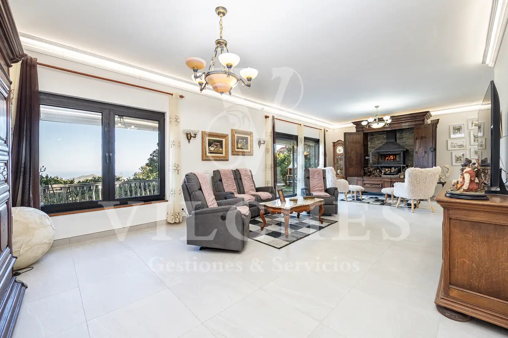Sala d'estar de Casa o xalet en venda en Santa Brígida amb Jardí privat, Terrassa i Traster