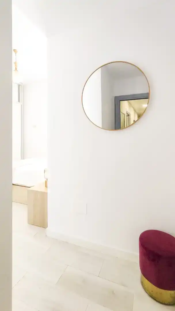 Badezimmer von Dachboden zur Miete in Málaga mit Klimaanlage, Abstellraum und Möbliert