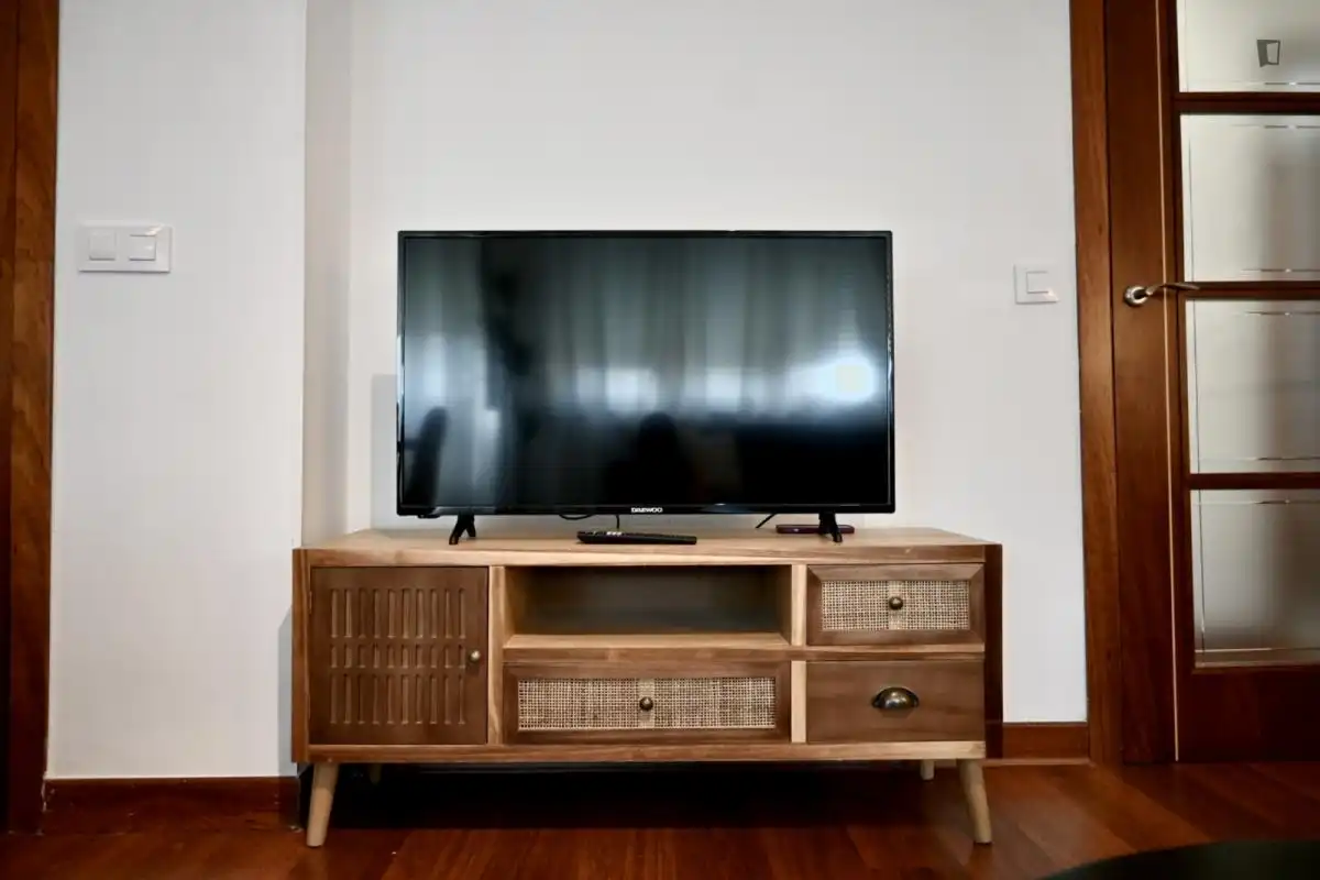 Sala d'estar de Apartament de lloguer en Madrid amb Aire condicionat, Calefacció i Moblat