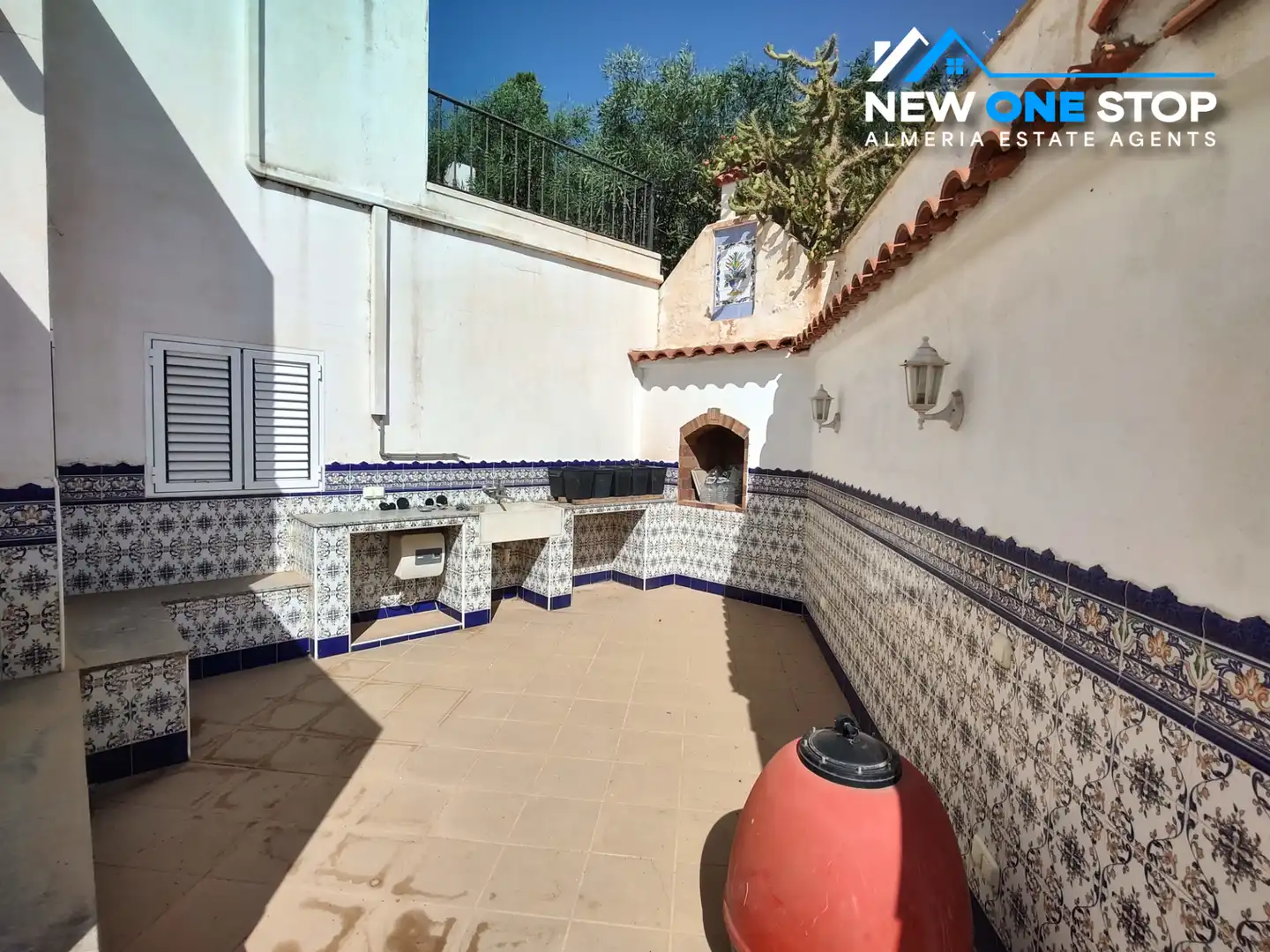 Terraza de Casa o chalet en venta en Mojácar con Aire acondicionado, Jardín privado y Terraza