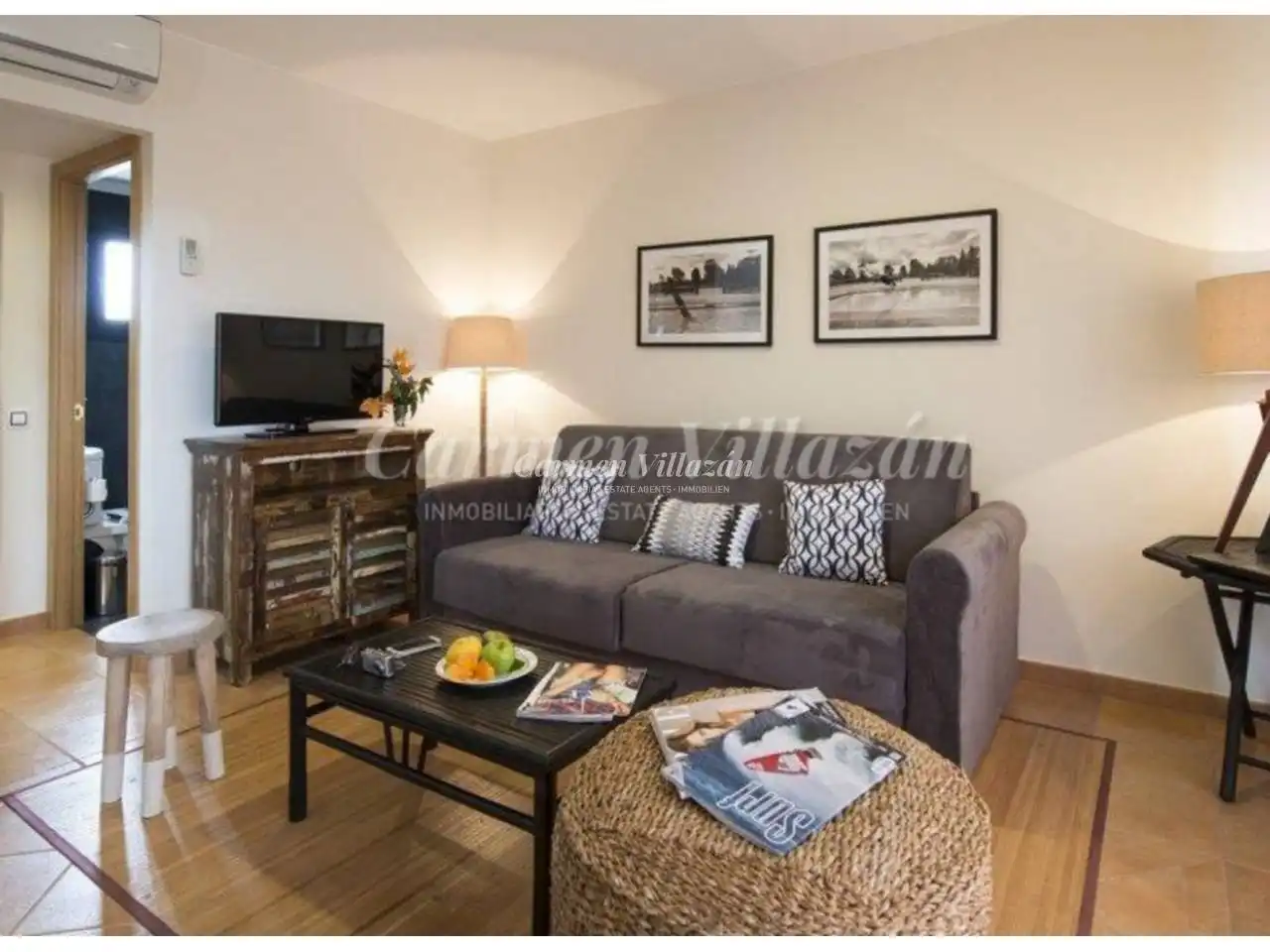 Sala de estar de Dúplex en venta en La Oliva con Terraza, Balcón y Piscina comunitaria