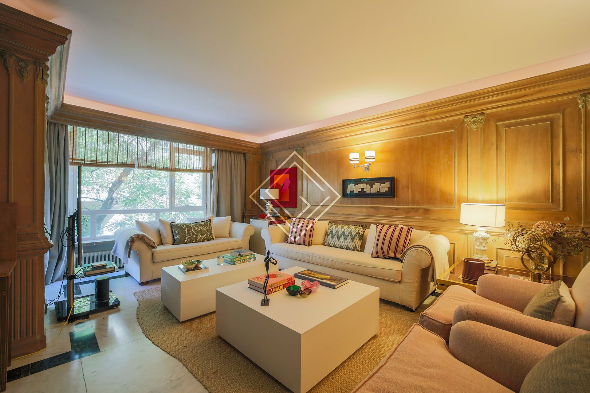 Living room of Flat to rent in  Madrid Capital  with Heating and Terrace