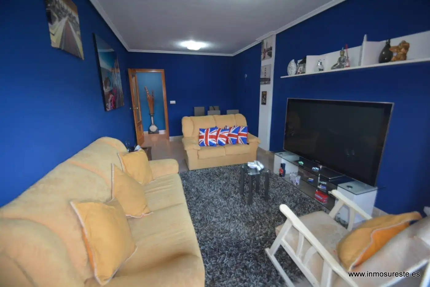 Sala de estar de Piso en venta en Almoradí con Amueblado, Balcón y Piscina comunitaria