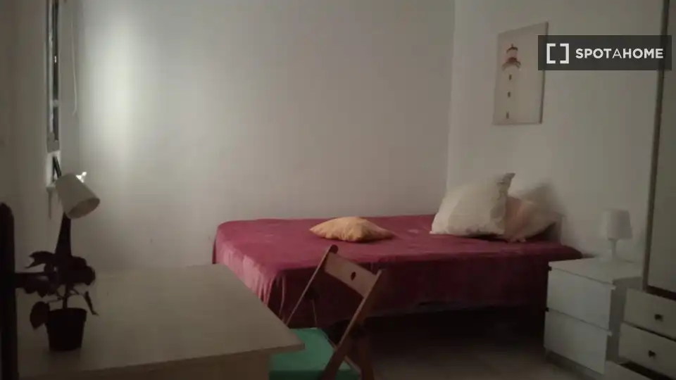 Schlafzimmer von Wohnung zur untervermieten in Las Palmas de Gran Canaria mit Klimaanlage, Terrasse und Möbliert