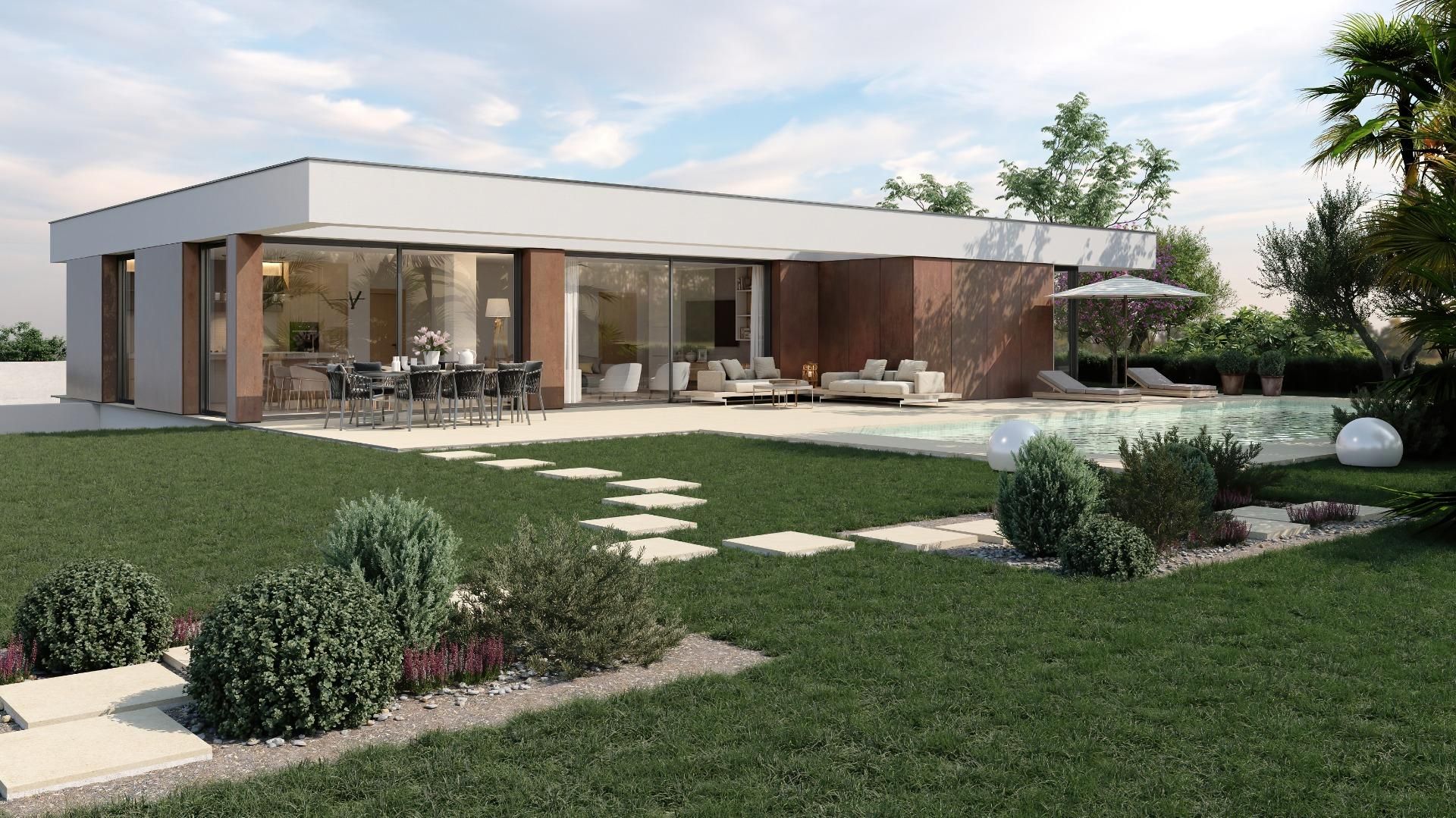 Jardí de Casa o xalet en venda en Galdakao amb Calefacció, Jardí privat i Terrassa