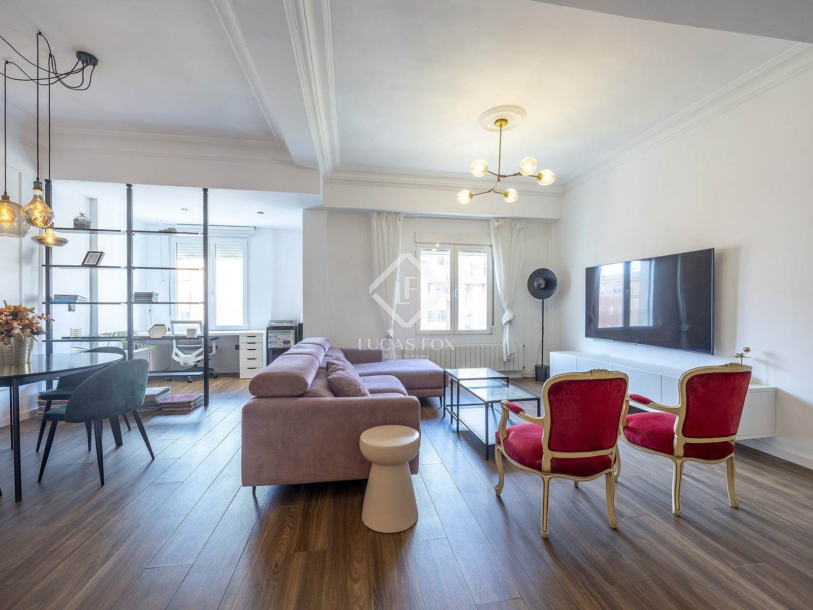 Sala d'estar de Pis en venda en  Valencia Capital amb Aire condicionat, Calefacció i Terrassa