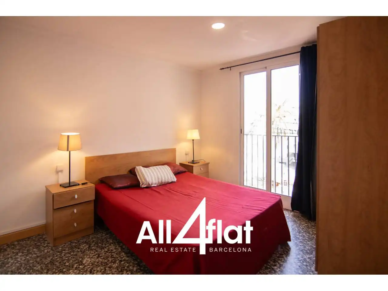 Bedroom of Flat for rent in Barcelona  with Air Conditioner, Heating and Furnished