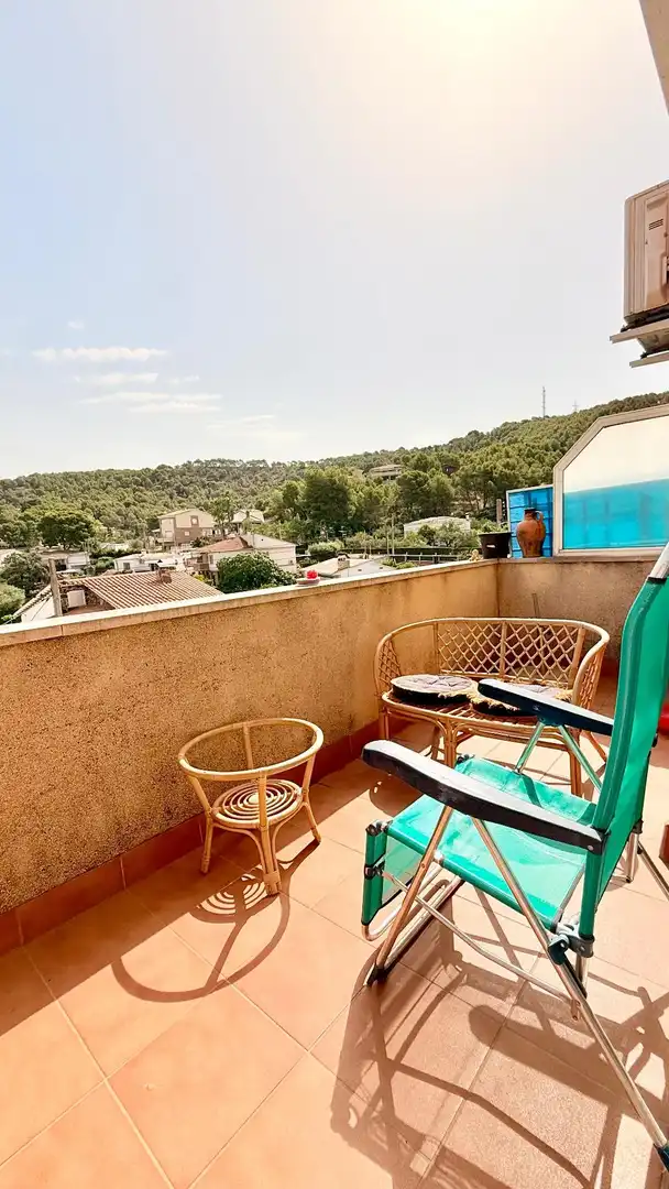 Terraza de Casa adosada en venta en Calafell con Aire acondicionado, Calefacción y Jardín privado