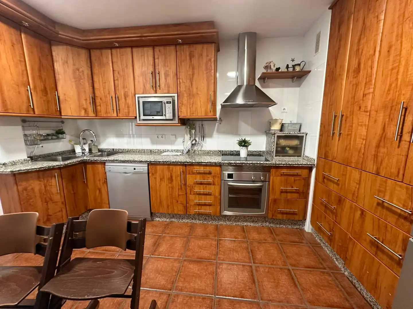 Küche von Wohnung zum Verkauf in Don Benito mit Klimaanlage, Heizung und Balkon