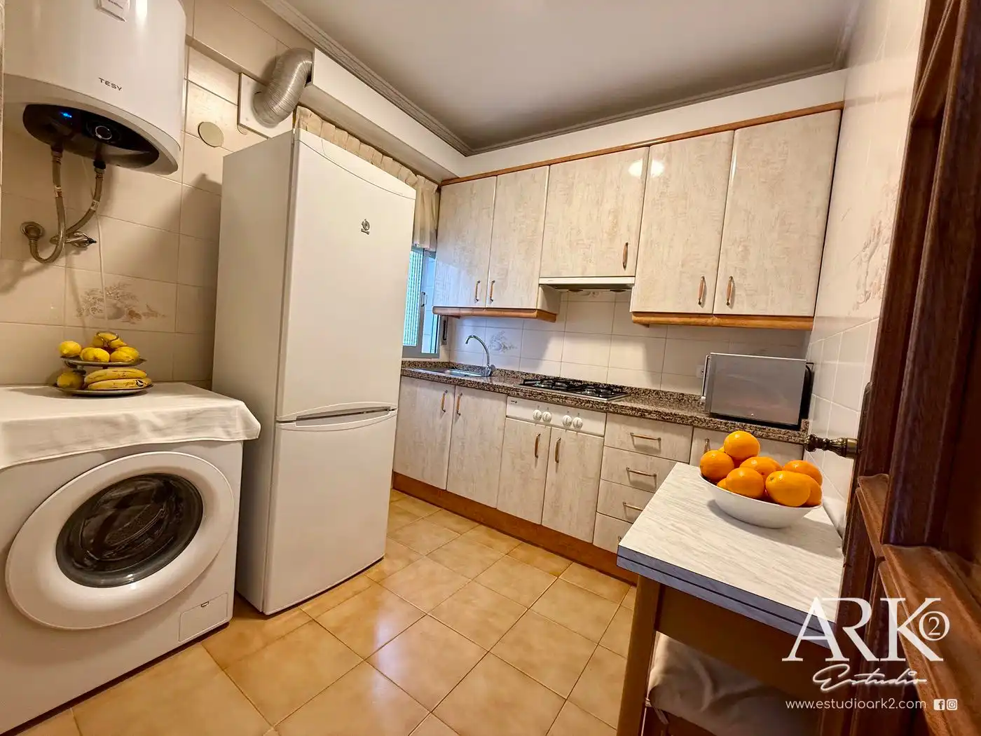 Cocina de Piso en venta en Gandia con Amueblado, Lavadora y Balcón