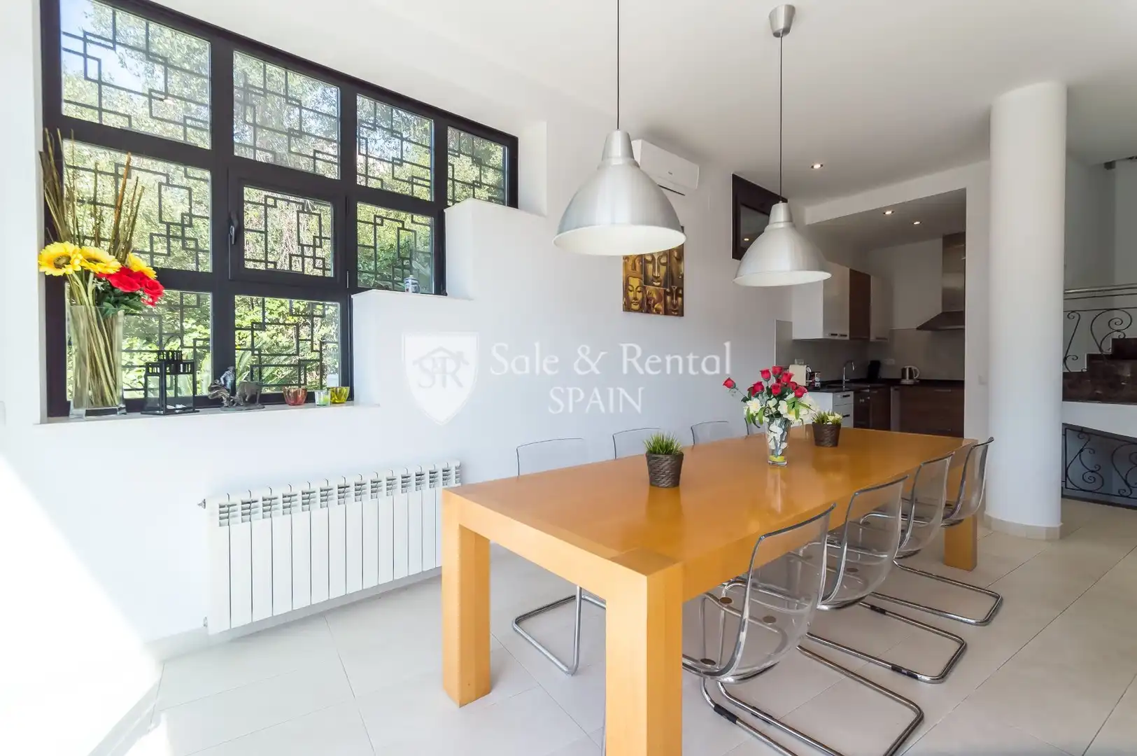 Dining room of Houses for sale in Santa Susanna  with Air Conditioner, Heating and Private garden