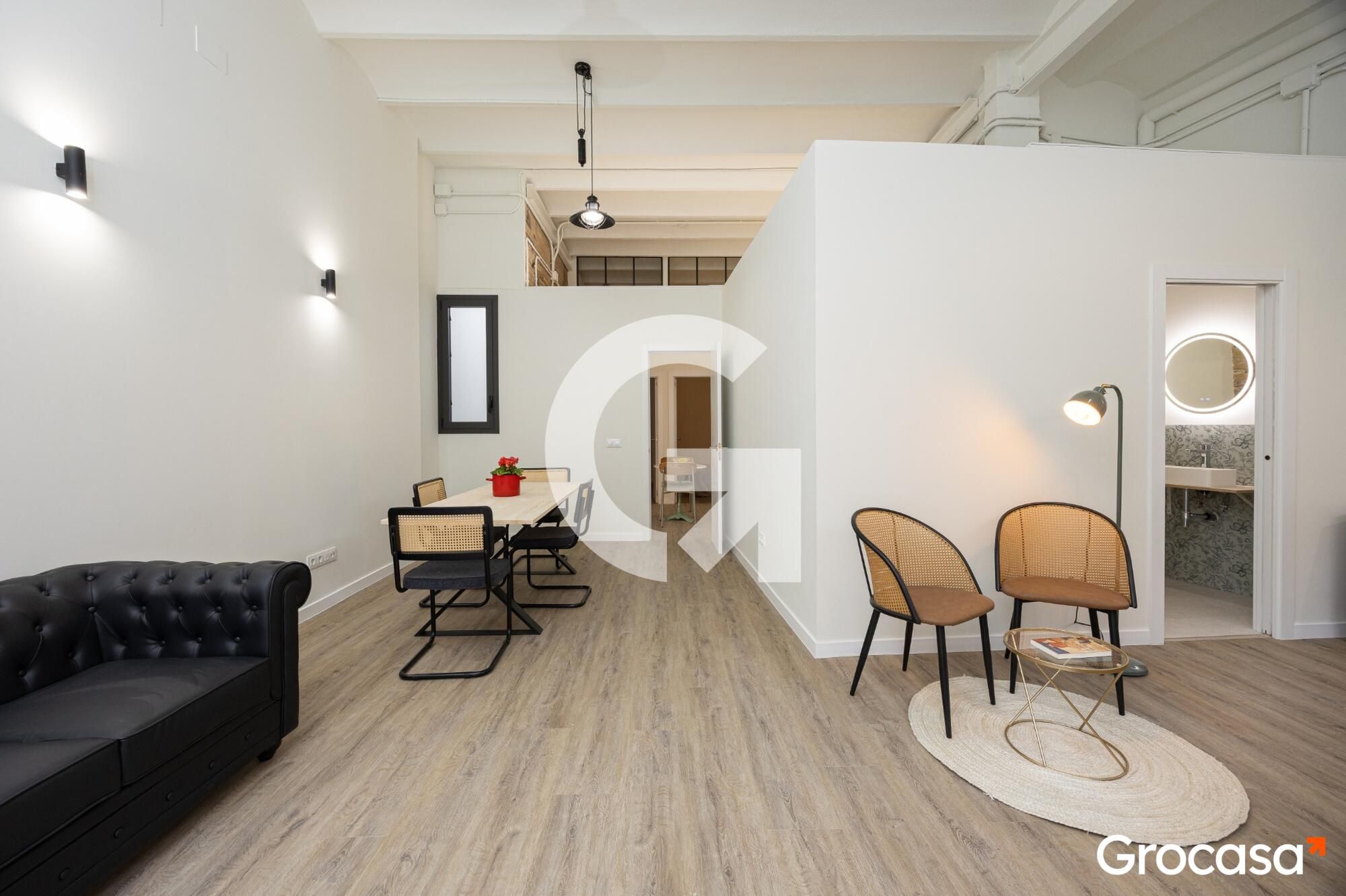 Living room of Planta baja for sale in  Barcelona Capital  with Oven