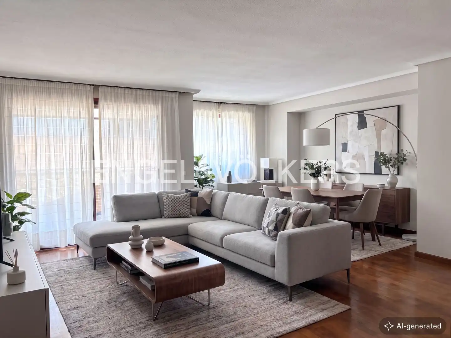Living room of Flat for sale in Madrid  with Heating, Parquet flooring and Storage room
