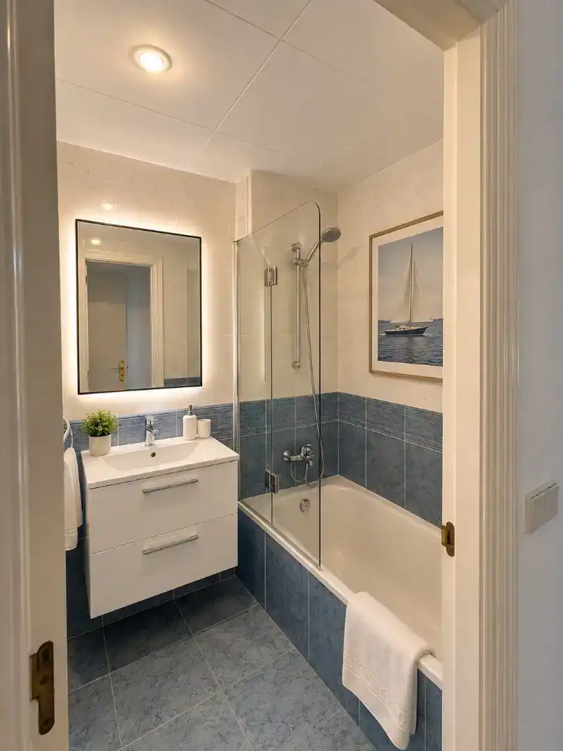 Badezimmer von Wohnung zur Miete in Palafrugell
