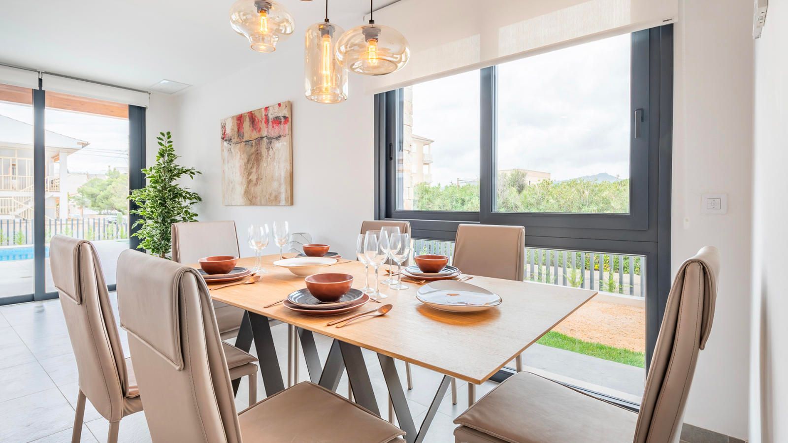 Dining room of House or chalet for sale in Capdepera  with Air Conditioner, Heating and Private garden