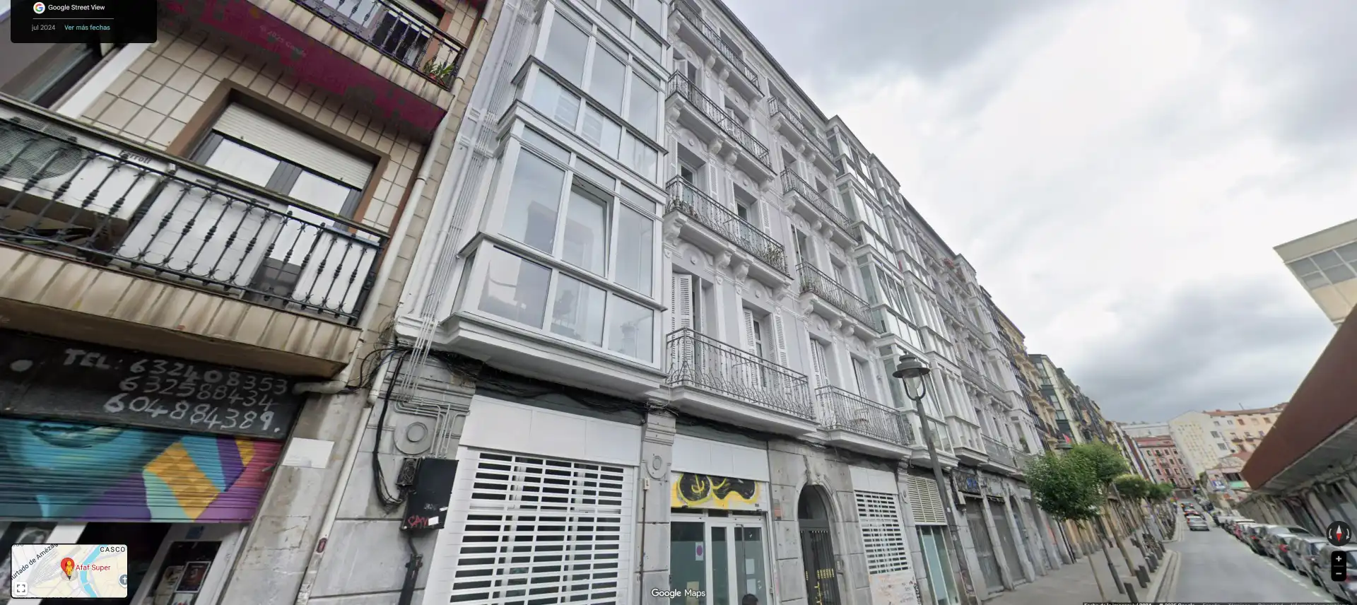 Vista exterior de Pis en venda en Bilbao  amb Calefacció, Moblat i Forn