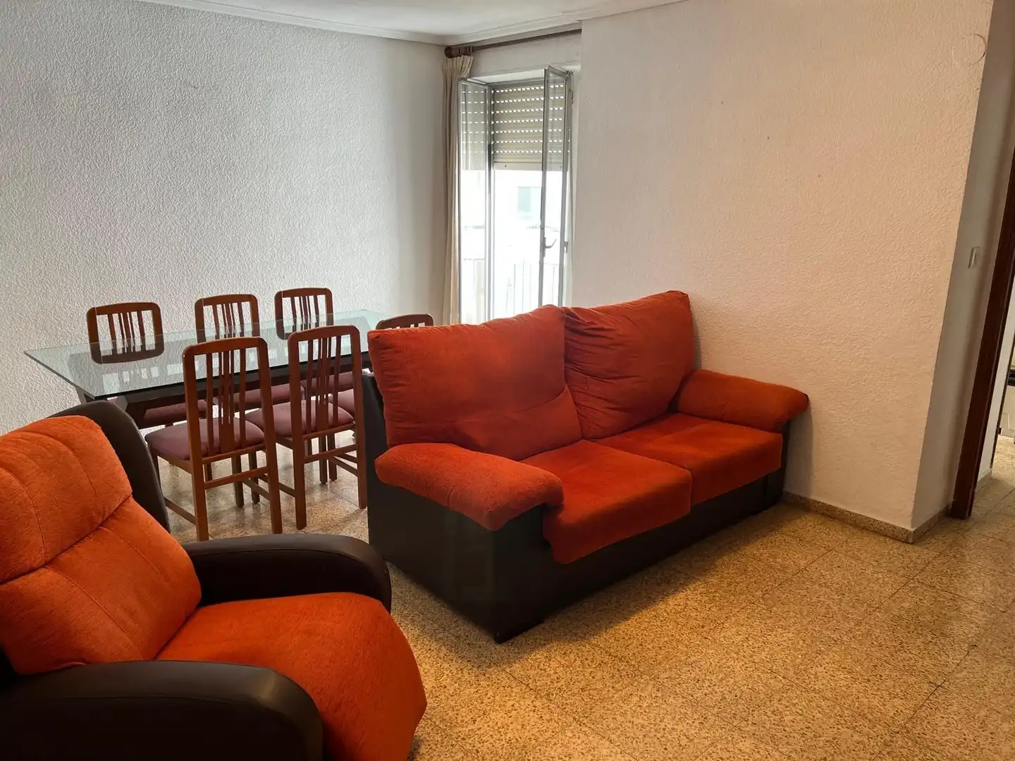 Sala d'estar de Pis en venda en Valencia amb Aire condicionat, Jardí privat i Moblat